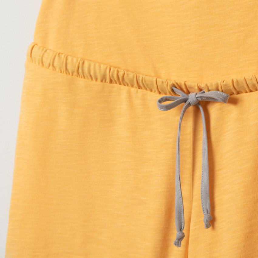 Σορτς homewear εγκυμοσύνης κίτρινο 