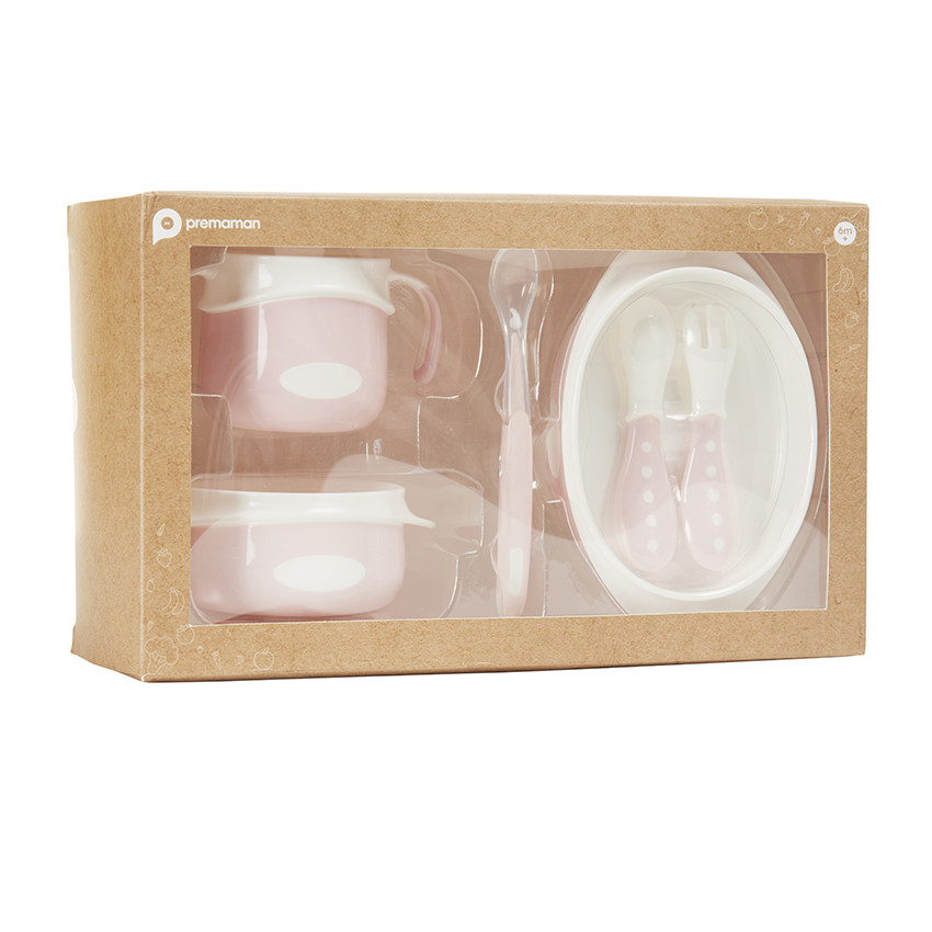 Σετ γεύματος Yummix από σιλικόνη Ροζ 