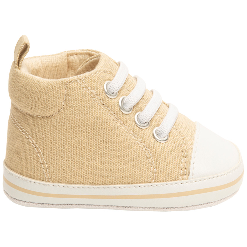Αθλητικά παπούτσια ψηλά με κορδόνια από ύφασμα για μωρό αγόρι 