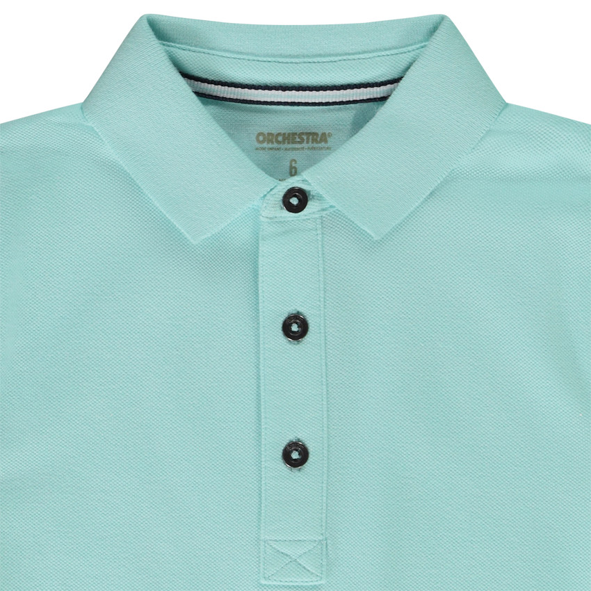 Πόλο κοντομάνικο μονόχρωμο για αγόρι 