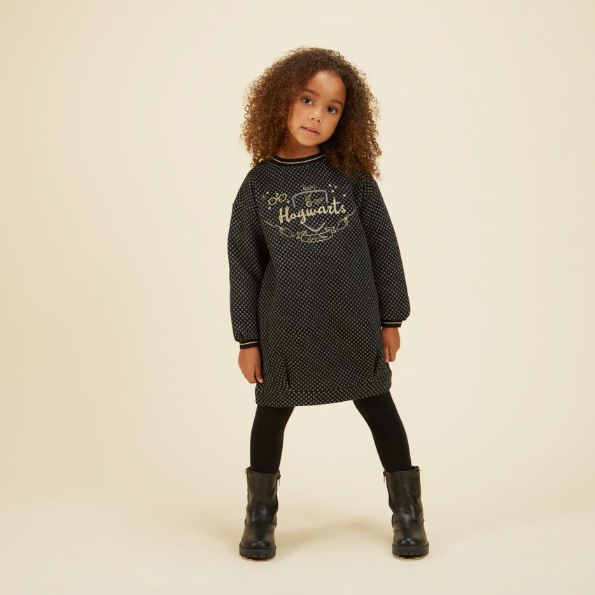 Φόρεμα από molleton με κέντημα Harry Potter Warner για κορίτσι 