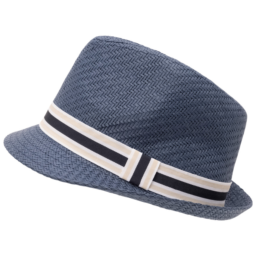 Μπορσαλίνο πλεγμένο με υφασμάτινο γαλόνι για αγόρι 