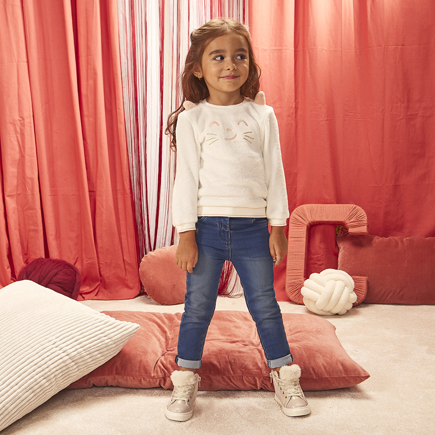 Φούτερ fantaisie από sherpa για bebe κορίτσι 