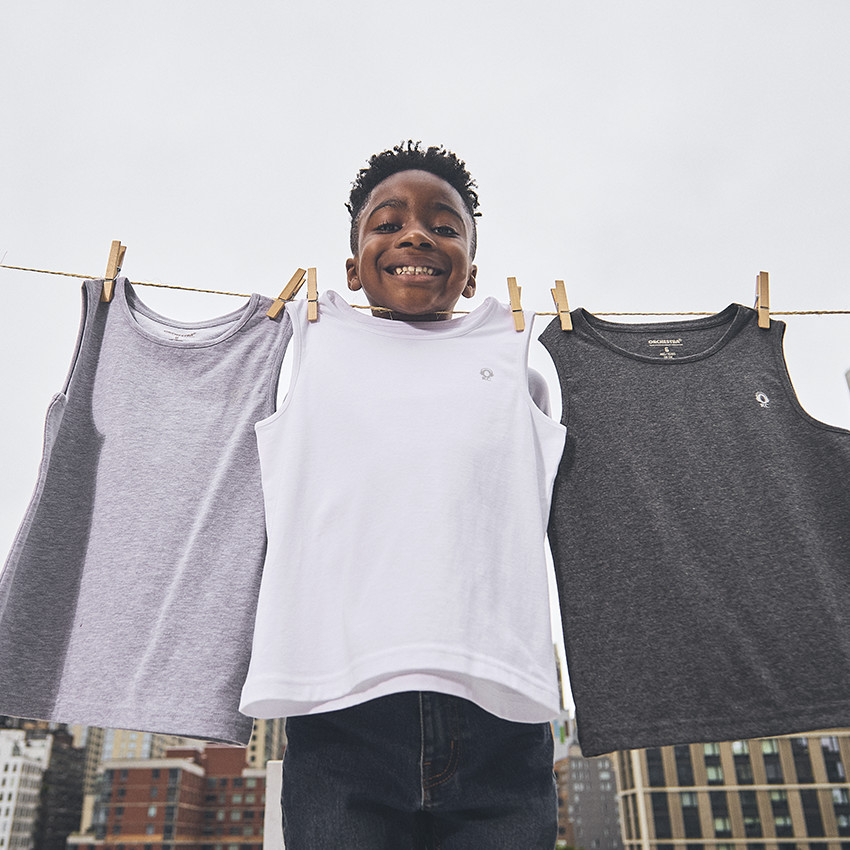 Σετ από 3 αμάνικα μπλουζάκια για αγόρι 