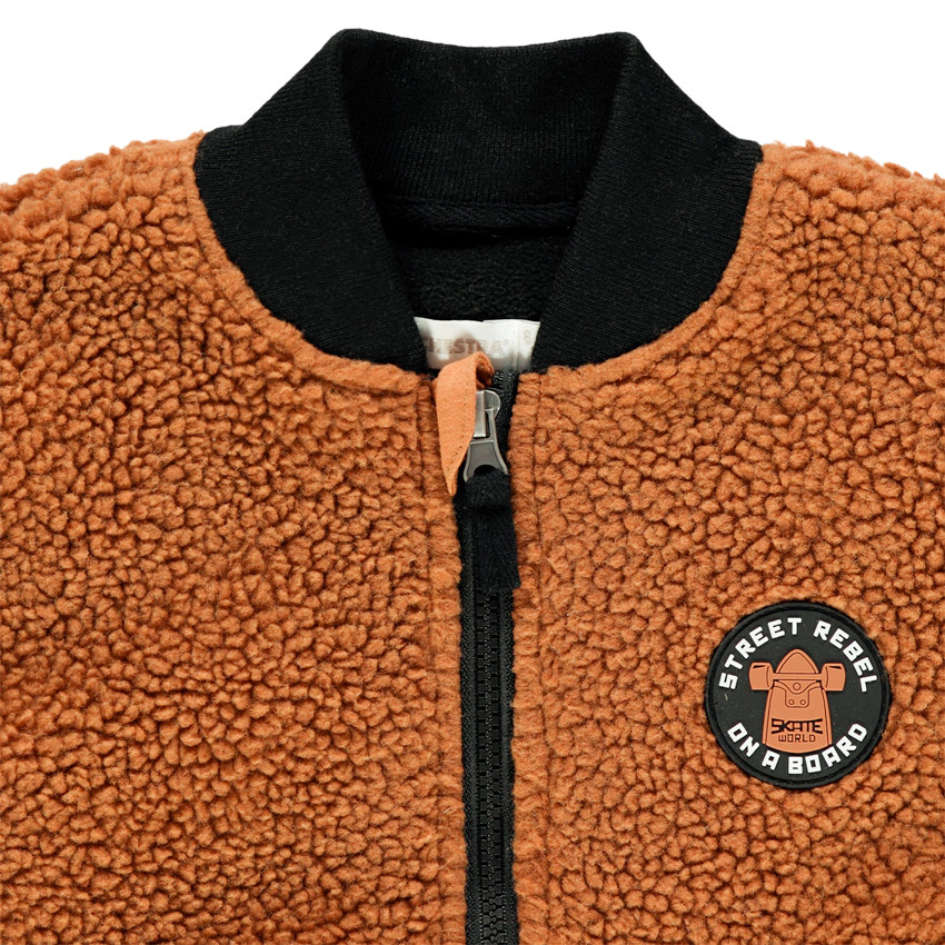 Mπλούζα sherpa με badge για αγόρι 