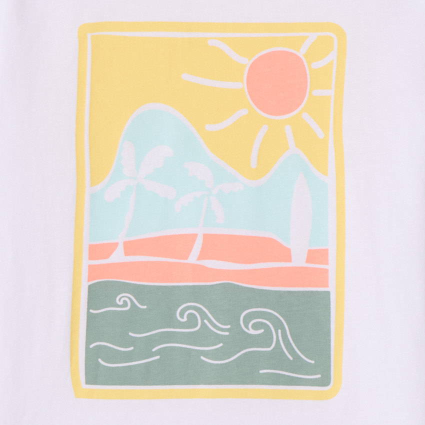 T-shirt με κοντά μανίκια από ζέρσεϊ με εκτύπωση για αγόρι 