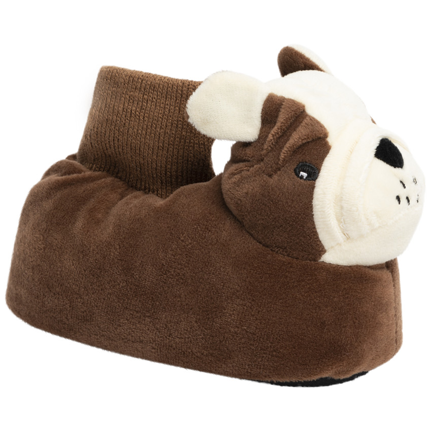 Παντόφλες από πλεκτό σε σχήμα σκύλου για αγόρι 