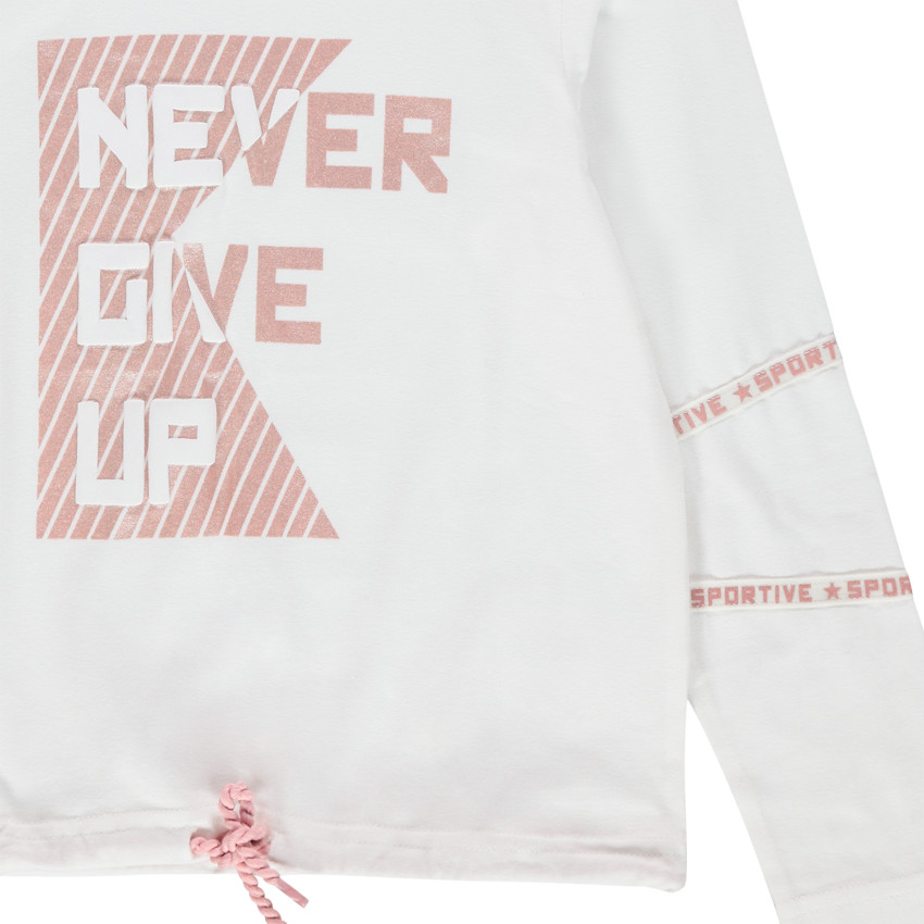 Μπλουζάκι μακρυμάνικο με τυπωμένο μήνυμα  