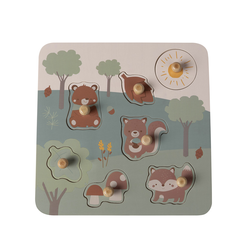 Παζλ ξύλινο 7 κομματιών Roi des Forêts 