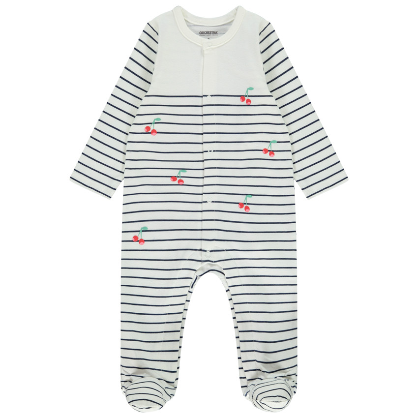 Σετ από 3 φορμάκια σε jersey με σχέδιο κεράσια για bebe κορίτσι 