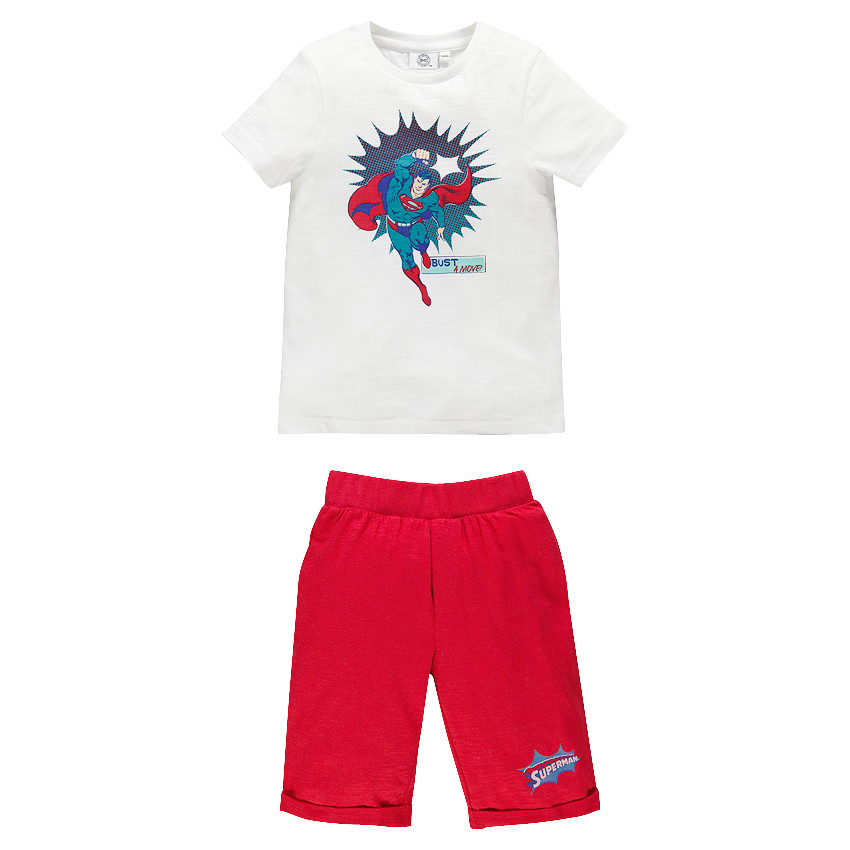 Pyjama en jersey court DC Comics print Superman 