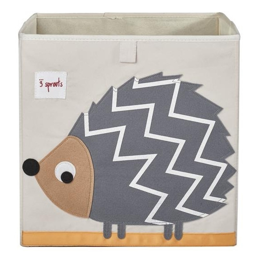3 Sprouts Καλάθι για παιχνίδια Hedgehog Gray 