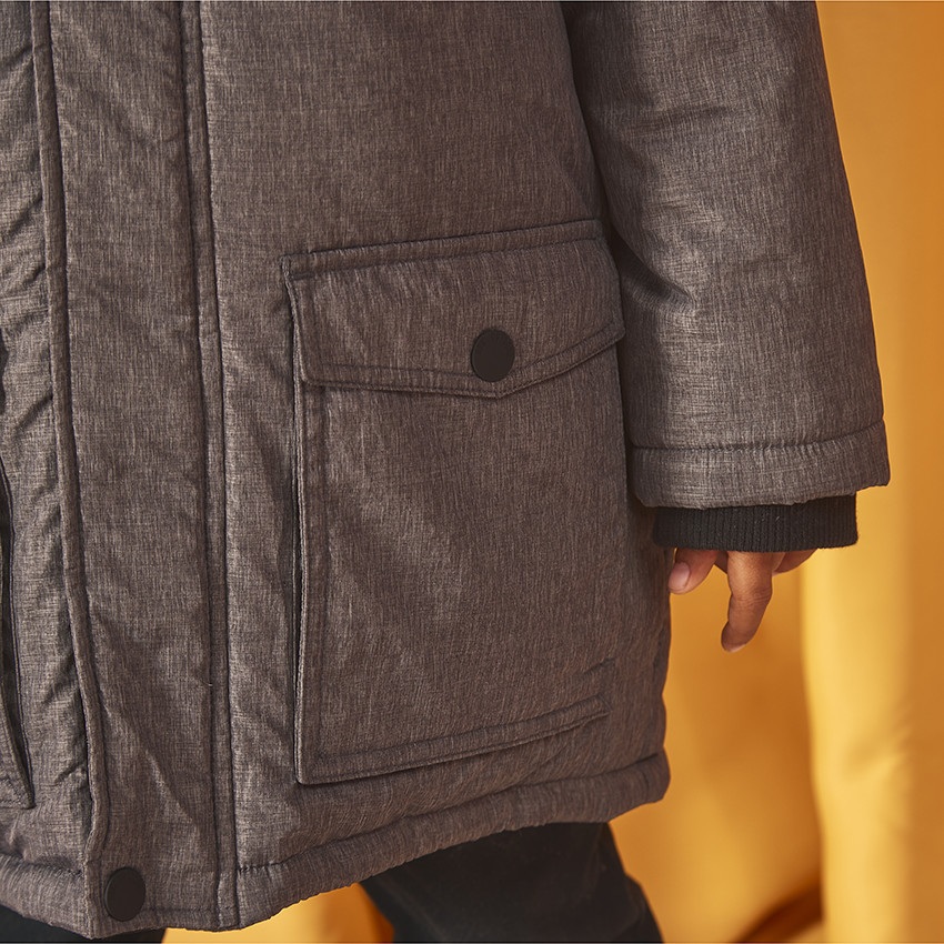 Παλτό για πολύ κρύο με αδιάβροχη κουκούλα από polyamide για αγόρι 