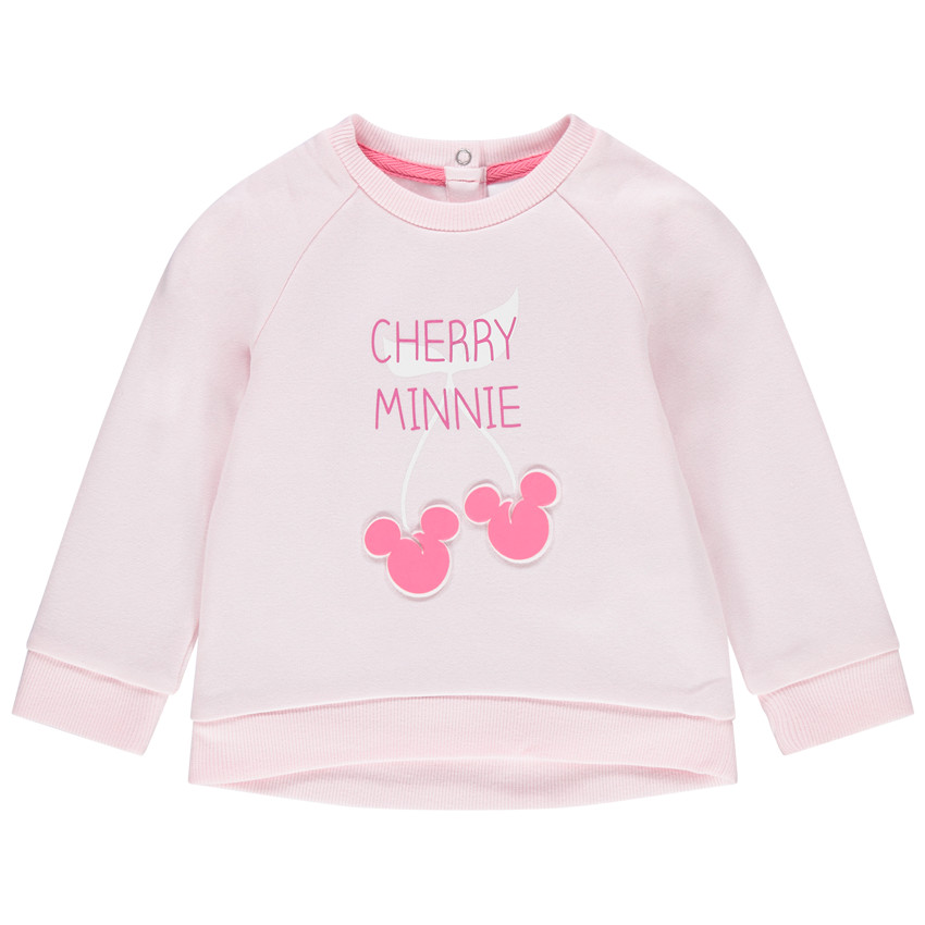 Μονόχρωμο φούτερ από φανέλα με στάμπα κεράσια και τη Μίνι της Disney  Additional Μονόχρωμο φούτερ από φανέλα με στάμπα κεράσια και τη Μίνι της Disney
