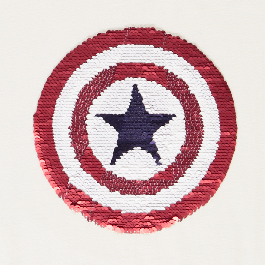 Σέτ μπλούζα + σορτσάκι με μαγικά παγιέτες Avengers για αγόρι 