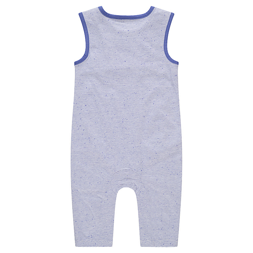 Ριγέ ολόσωμο φορμάκι με στάμπες ©Smiley  