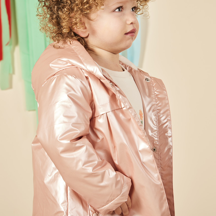 Πάρκα gomme déperlante effet nacré pour bébé fille 