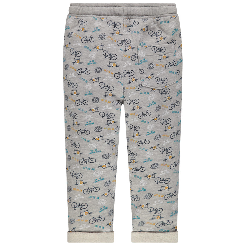 Παντελόνι φόρμας από φανέλα με εμπριμέ μοτίβο ποδήλατα  