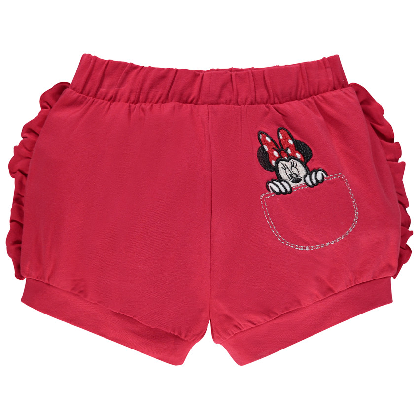 Ζέρσεϊ σορτς με βολάν και κέντημα Μίνι 