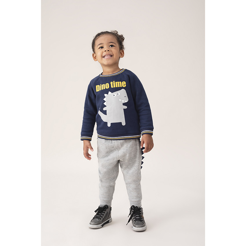 Φόρμα από φανέλα με στάμπα δεινόσαυρο  