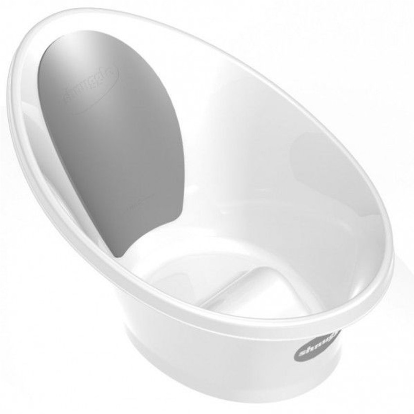  Baby White Bath Μπανάκι Μωρού Λευκό για Ηλικίες 0-12 Μηνών, 1τεμ 