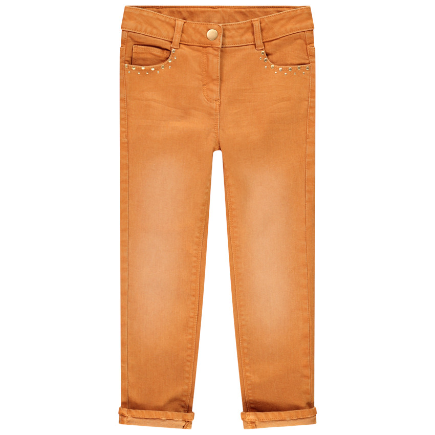 Jean στυλ ξεβαμμένο με rivets φαντεζί για κορίτσι 