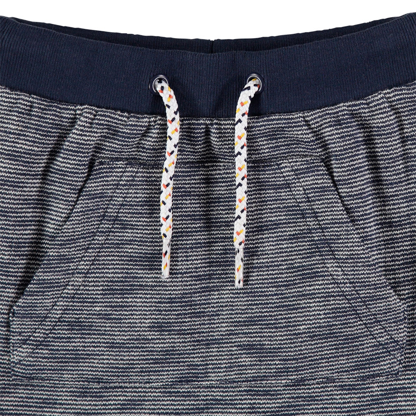 Παντελόνι jogging από πλεκτό με τσέπη καγκουρό 