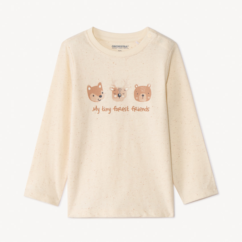 T-shirt manches longues print animaux pour bébé garçon 