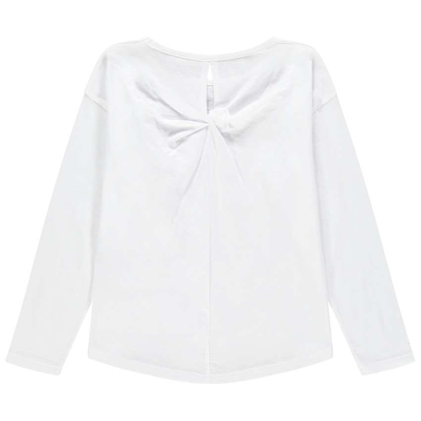 T-shirt manches longues print personnage à effet noué au dos  Additional T-shirt manches longues print personnage à effet noué au dos