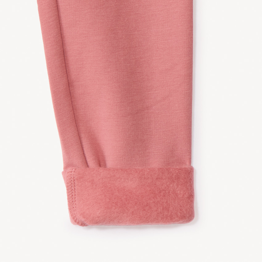 Σετ από 2 leggings από molleton για κορίτσι 