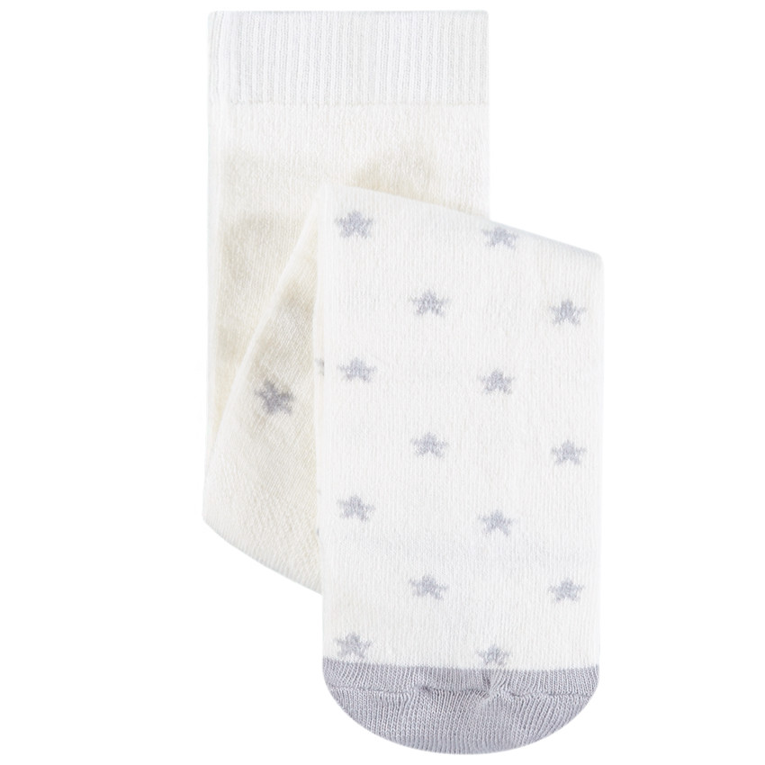 Καλσόν με σχέδια αστέρια - Εκρού 