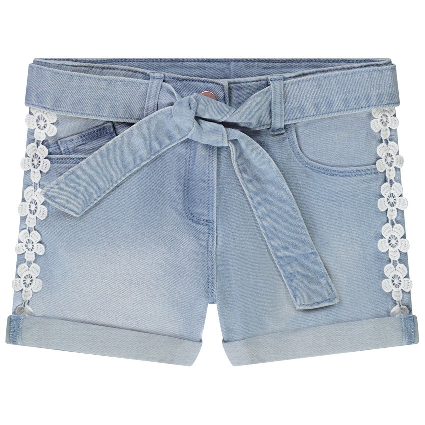 Short hotsell jeans dentelle