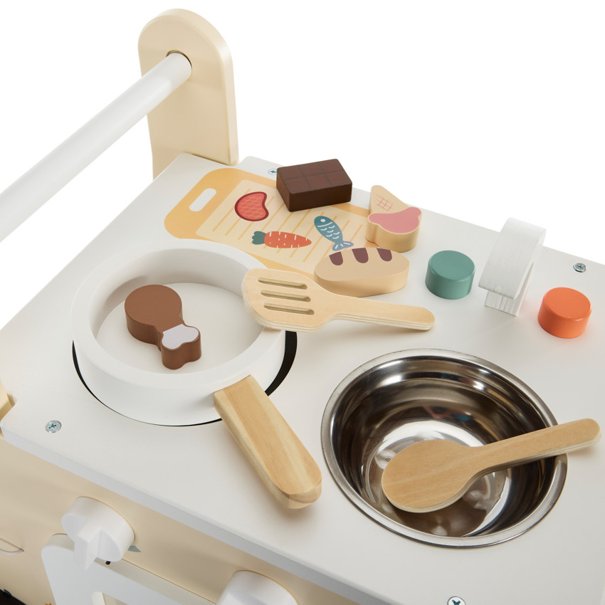 Ξύλινο καρότσι βάδισης Μαγειρεύω & Ανακυκλώνω 