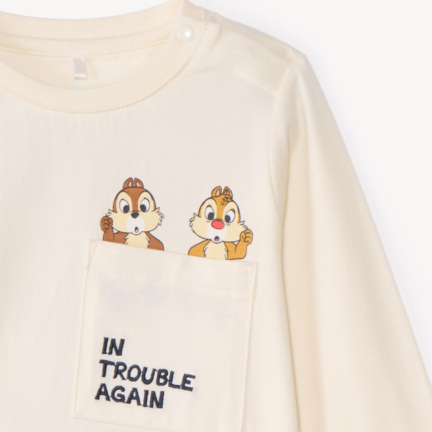 T-shirt manches longues Tic et Tac Disney pour bébé garçon 