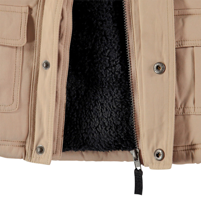 Parka à poches et capuche doublée sherpa  Additional Parka à poches et capuche doublée sherpa