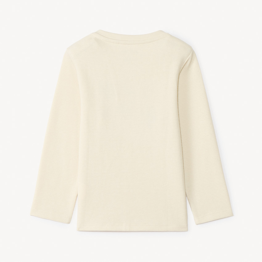 T-shirt manches longues à patchs bouclettes pour bébé garçon 