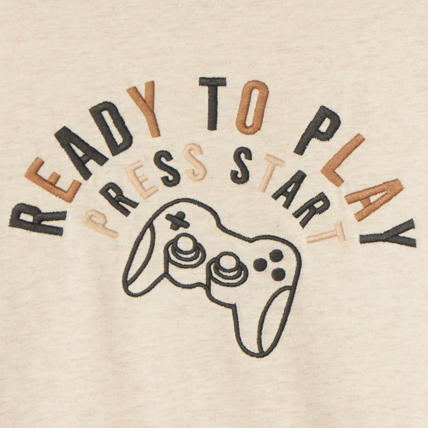 T-shirt à manches longues avec motif Gameboy pour garçon 