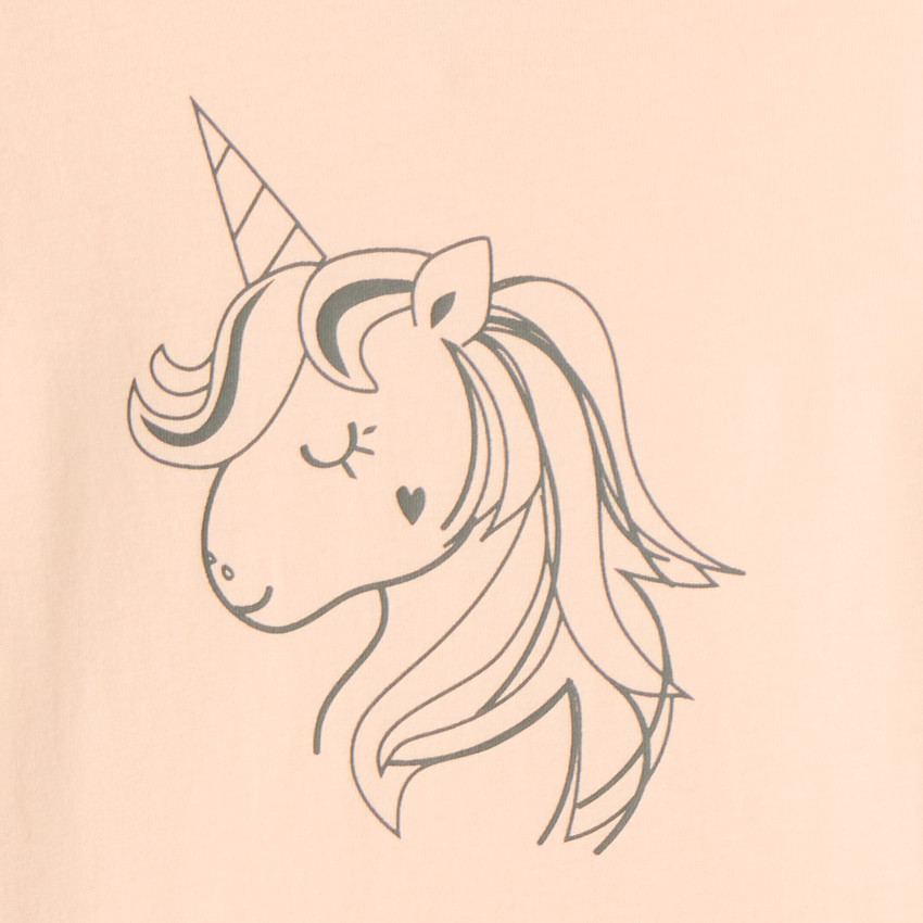 T-shirt à manches longues avec imprimé fantaisie pour bébé fille 