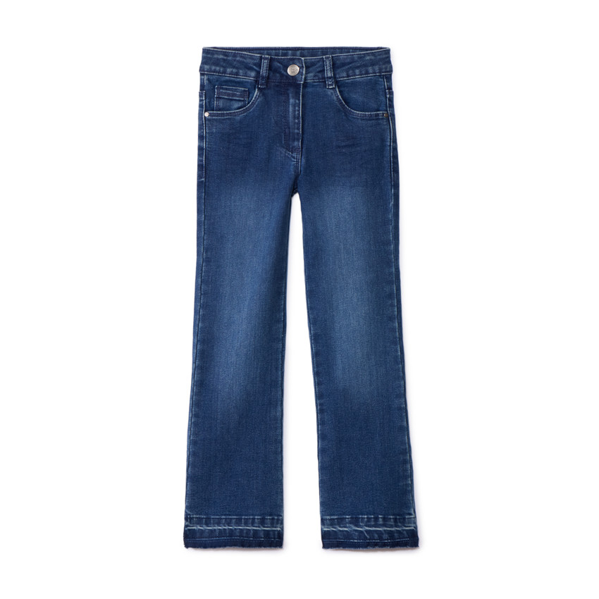 Παντελόνι από denim σε γραμμή καμπάνα για κορίτσι 