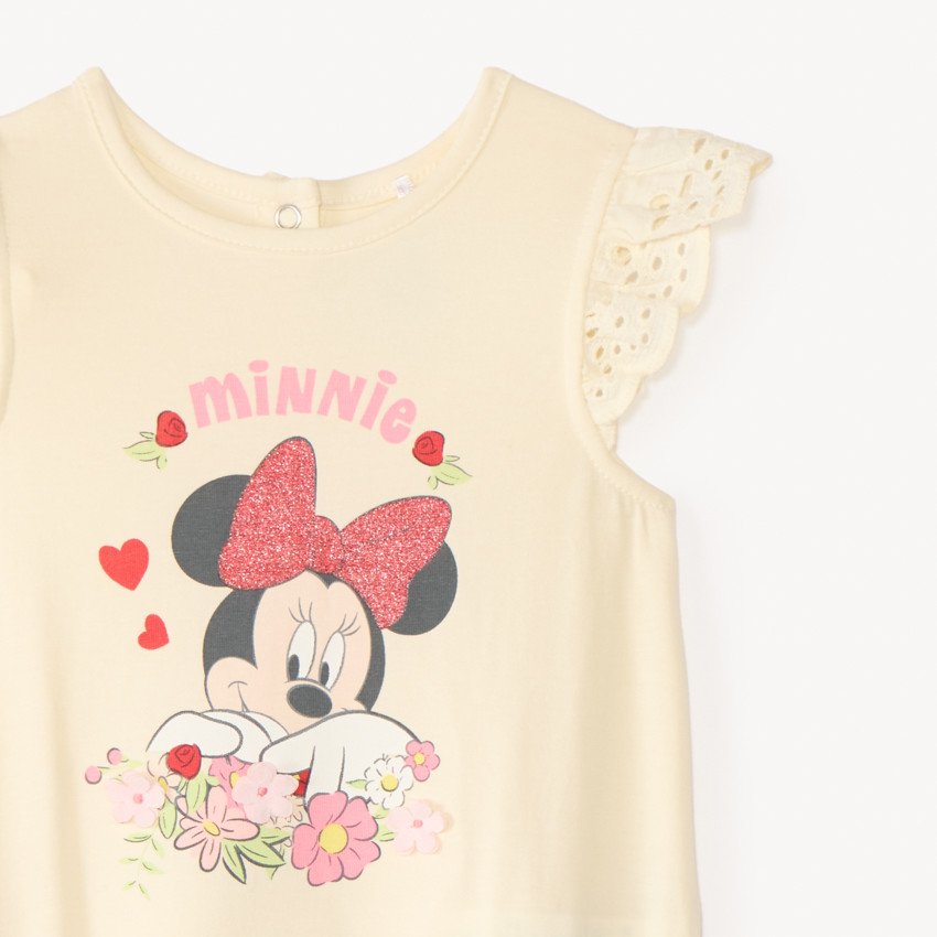 Μπλουζίτσα με αγγλική κεντητή Minnie Disney κορίτσι μωρού 