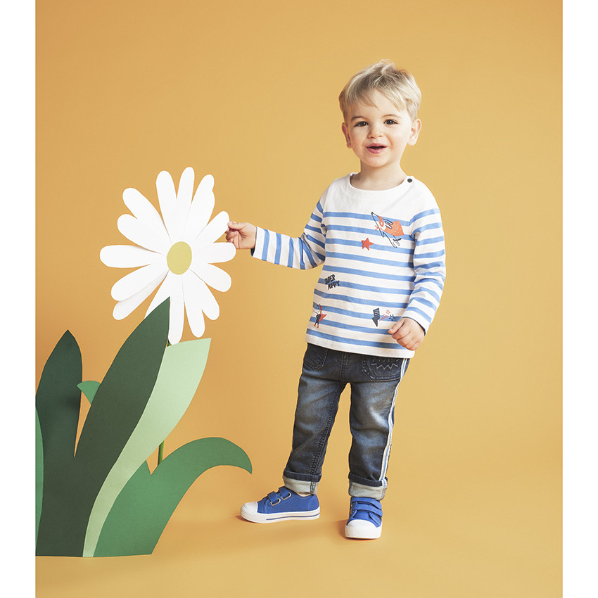 Μακρυμάνικη μαρινιέρα από βιολογικό βαμβάκι με φαντεζί τυπωμένα μοτίβα  Additional Μακρυμάνικη μαρινιέρα από βιολογικό βαμβάκι με φαντεζί τυπωμένα μοτίβα