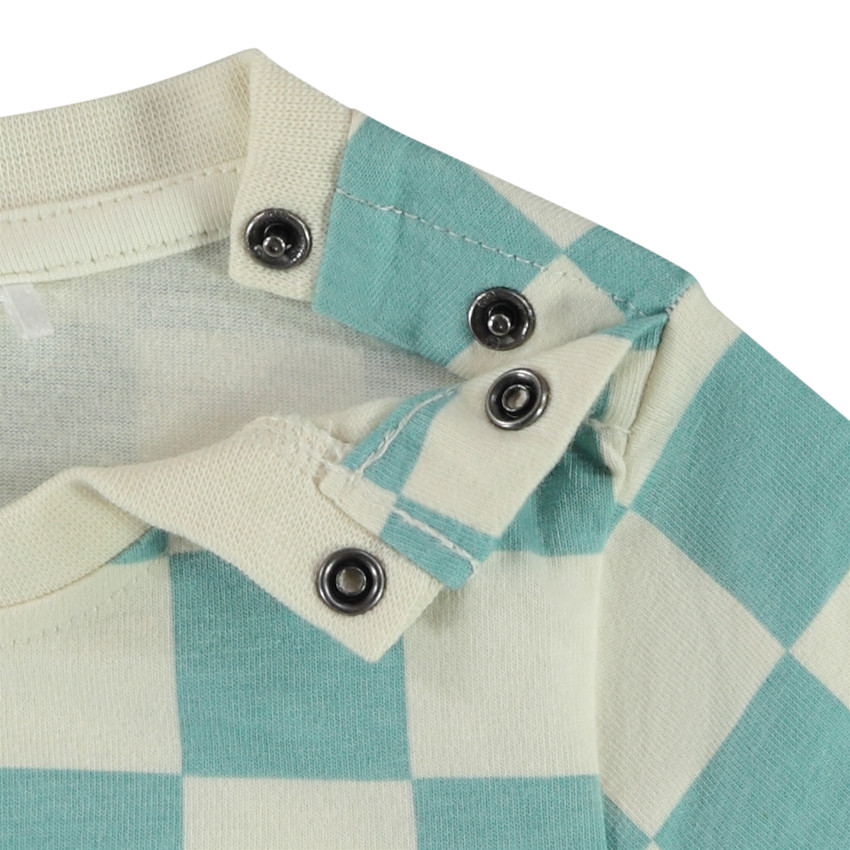 "Σορτς με σχέδιο καρό και skate για μωρό αγόρι" 