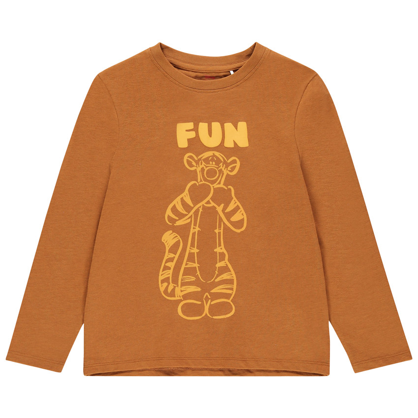 T-shirt manches longues print Tigrou Disney devant et au dos 