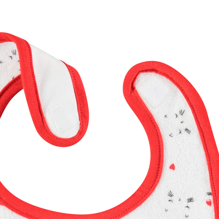 Σετ 3 πετσετέ σαλιάρες με μοτίβα γάτες και καρδιά  Additional Σετ 3 πετσετέ σαλιάρες με μοτίβα γάτες και καρδιά