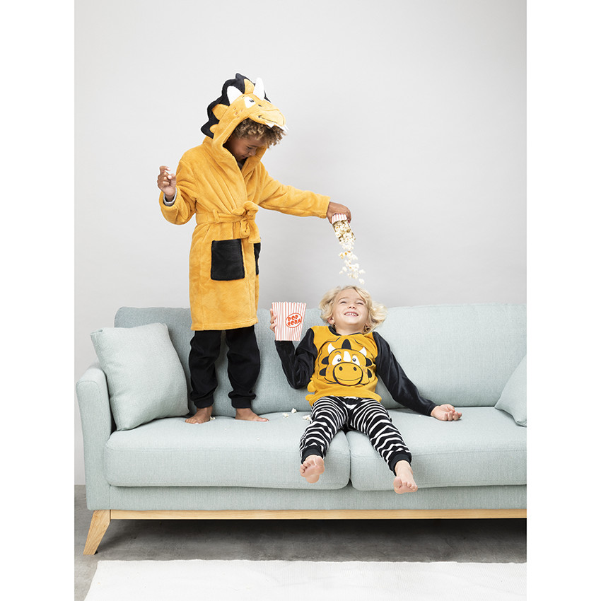 Ρόμπα sherpa με κουκούλα  για αγόρι 