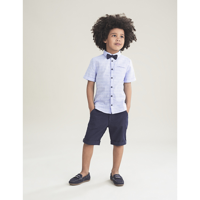 Πουκάμισο εορταστικό  κοντομάνικο με παπιγιόν αφαιρούμενο   Additional Πουκάμισο εορταστικό  κοντομάνικο με παπιγιόν αφαιρούμενο