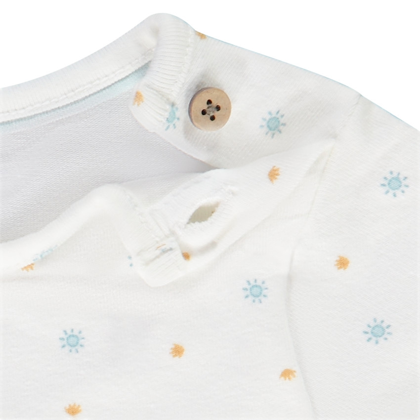 Σετ 2 τμχ. κοντομάνικο body + μπαρμποτέ για μωρό αγόρι 