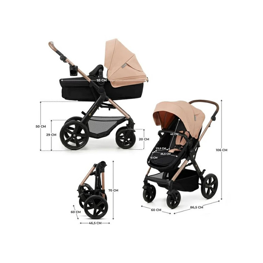 Πολυκαρότσι 3 σε 1 Moov 2 Sand Beige Kinderkraft 