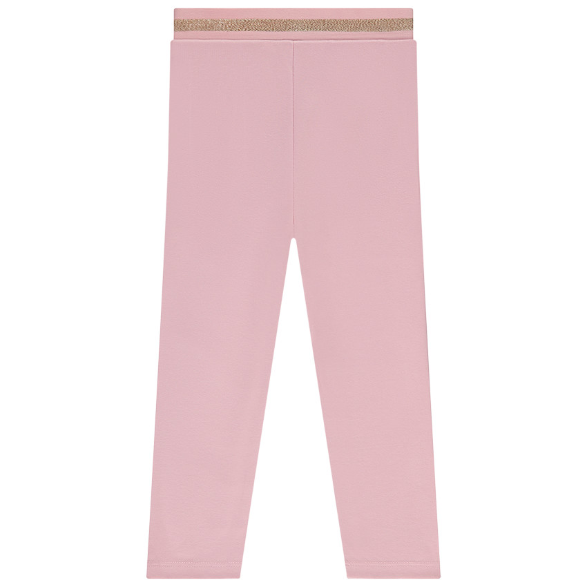 Κολάν μονόχρωμο σε ύφασμα Milano με λεπτομέρειες βολάν για μωρό κορίτσι 