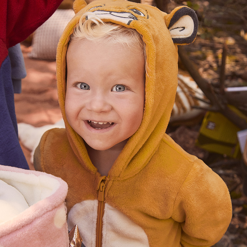 Πιτζάμα sherpa με κουκούλα Le Roi Lion Disney για μωρό αγόρι 